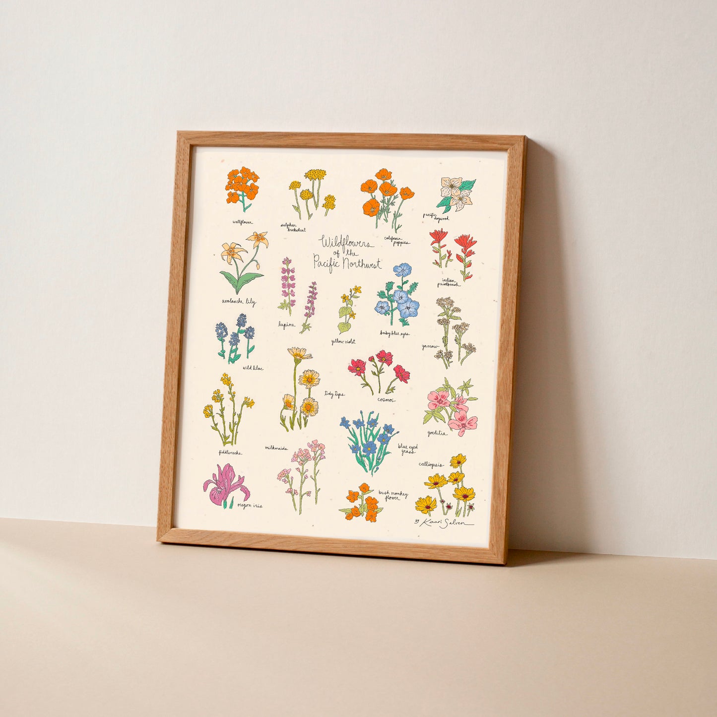 Wildflowers of the Pacific Northwest Art Print