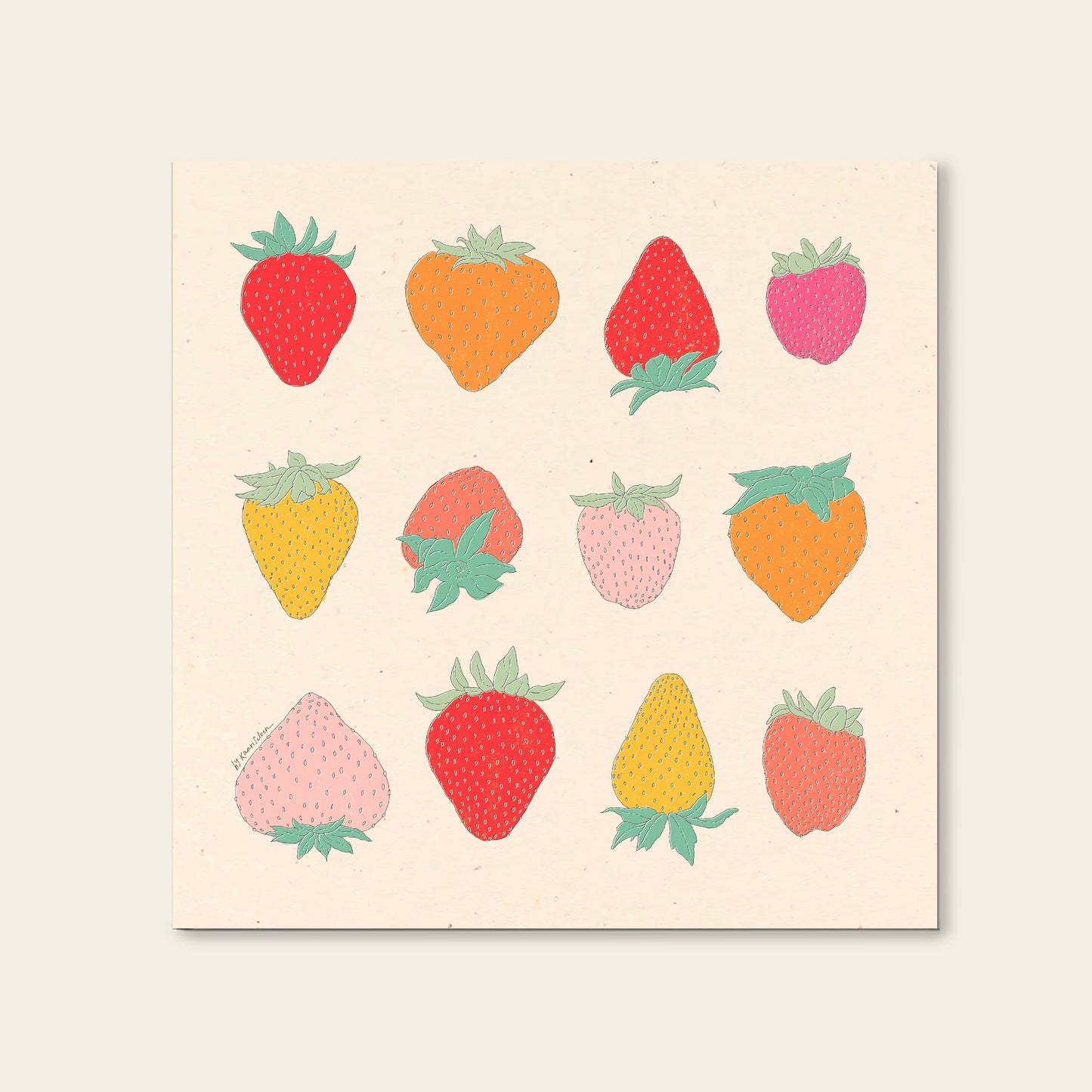 Just Strawberries Art Print