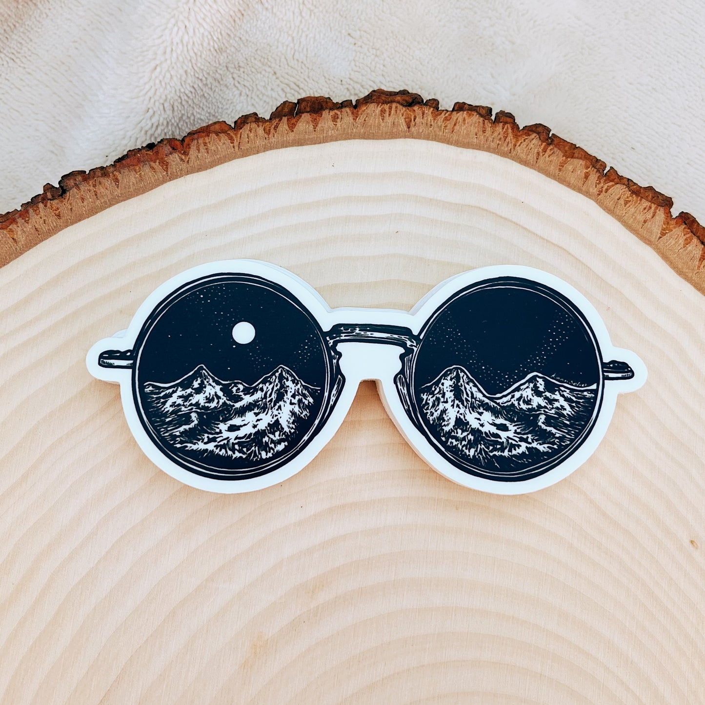 Mountain Sunglasses Vinyl Sticker