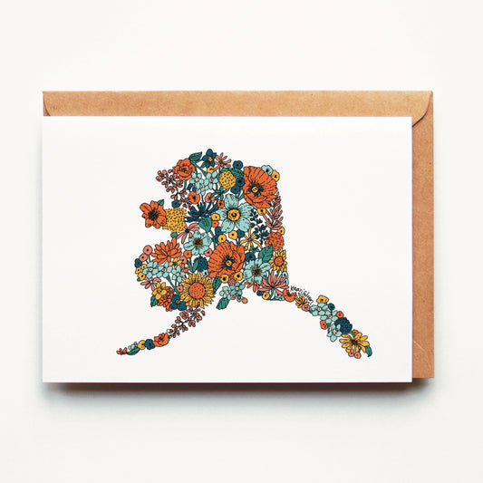 Alaska State Flowers Greeting Card