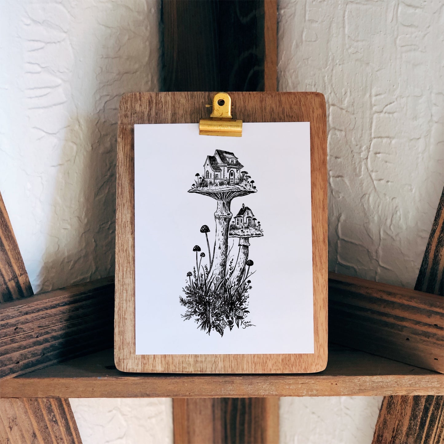 Mushroom House I Art Print