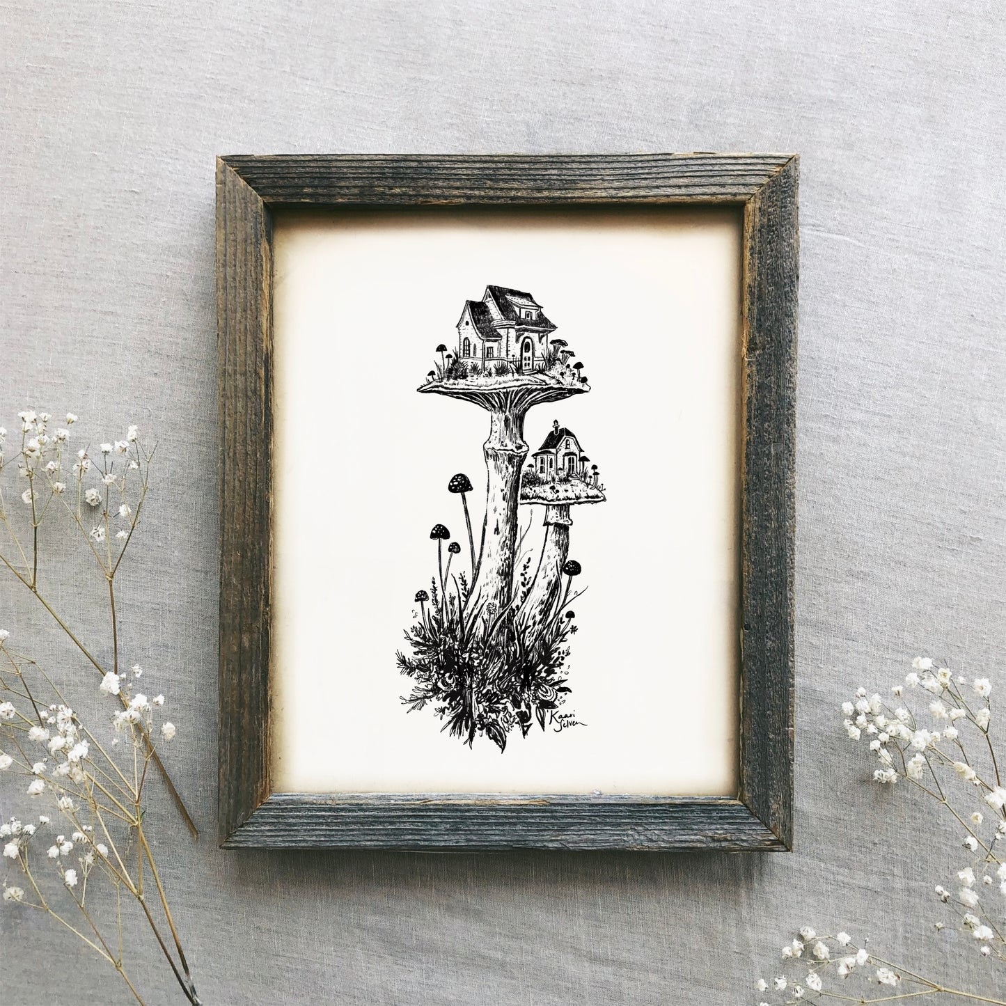 Mushroom House I Art Print