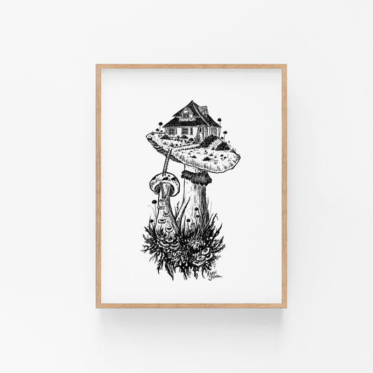 Mushroom House II Art Print
