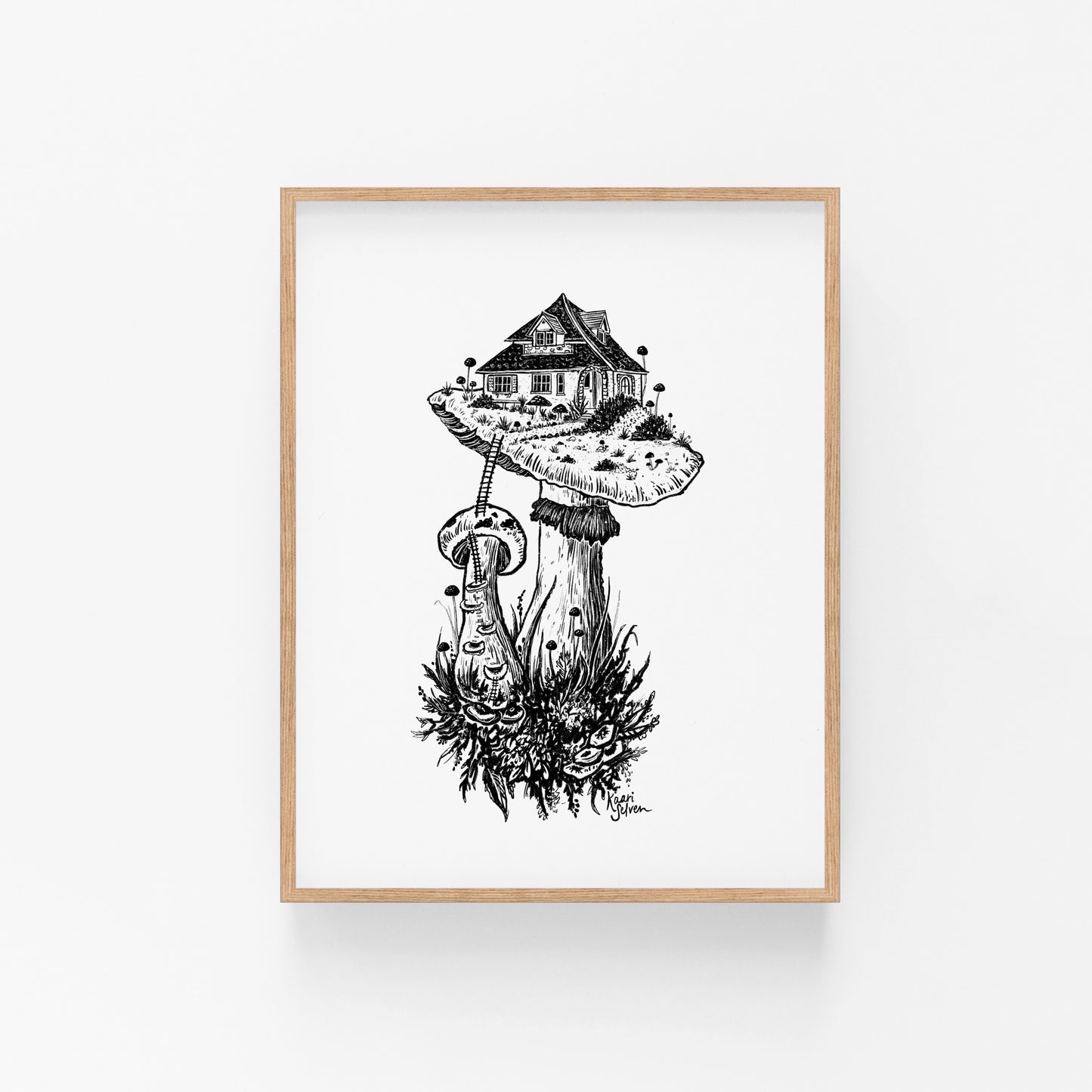 Mushroom House II Art Print