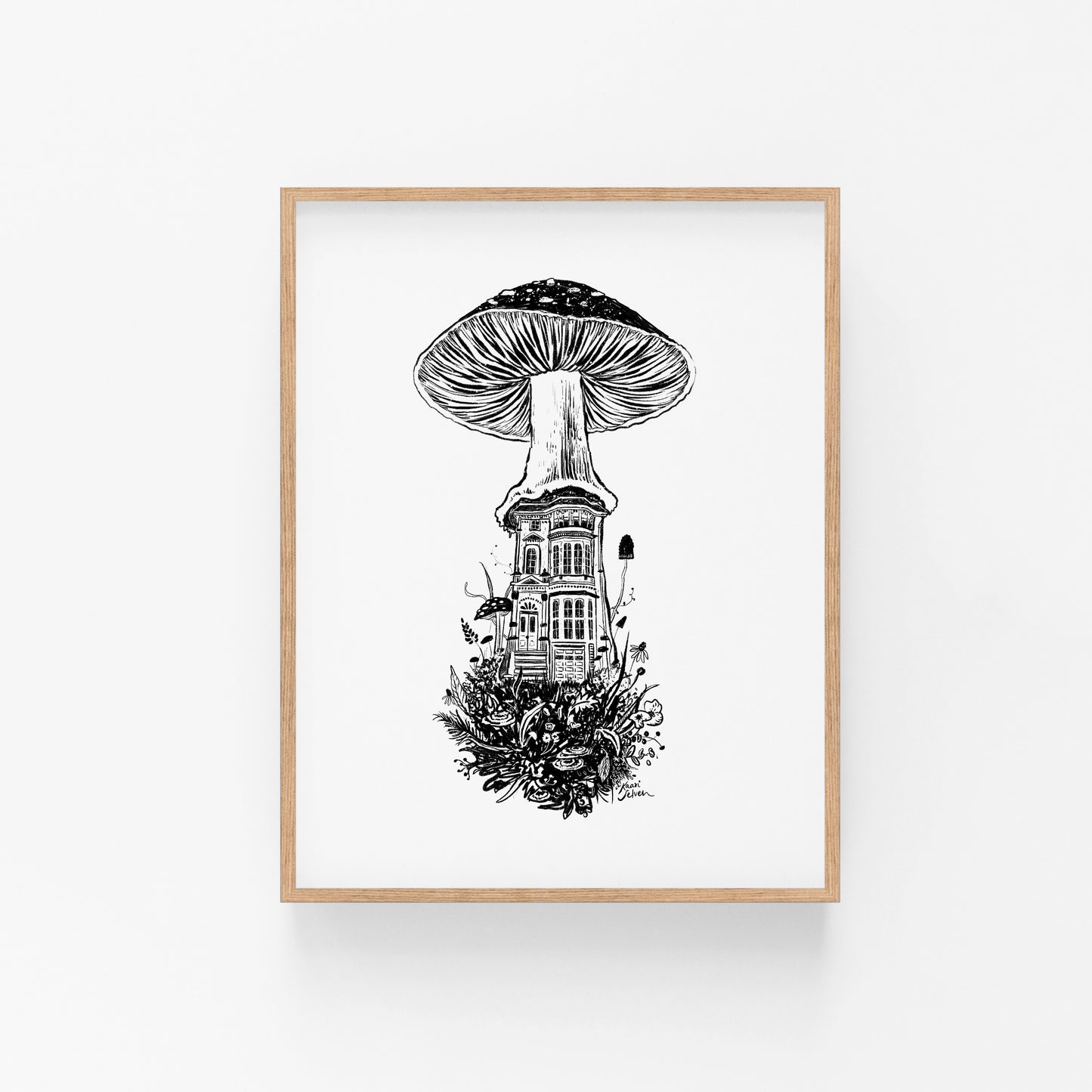 Mushroom House III Art Print