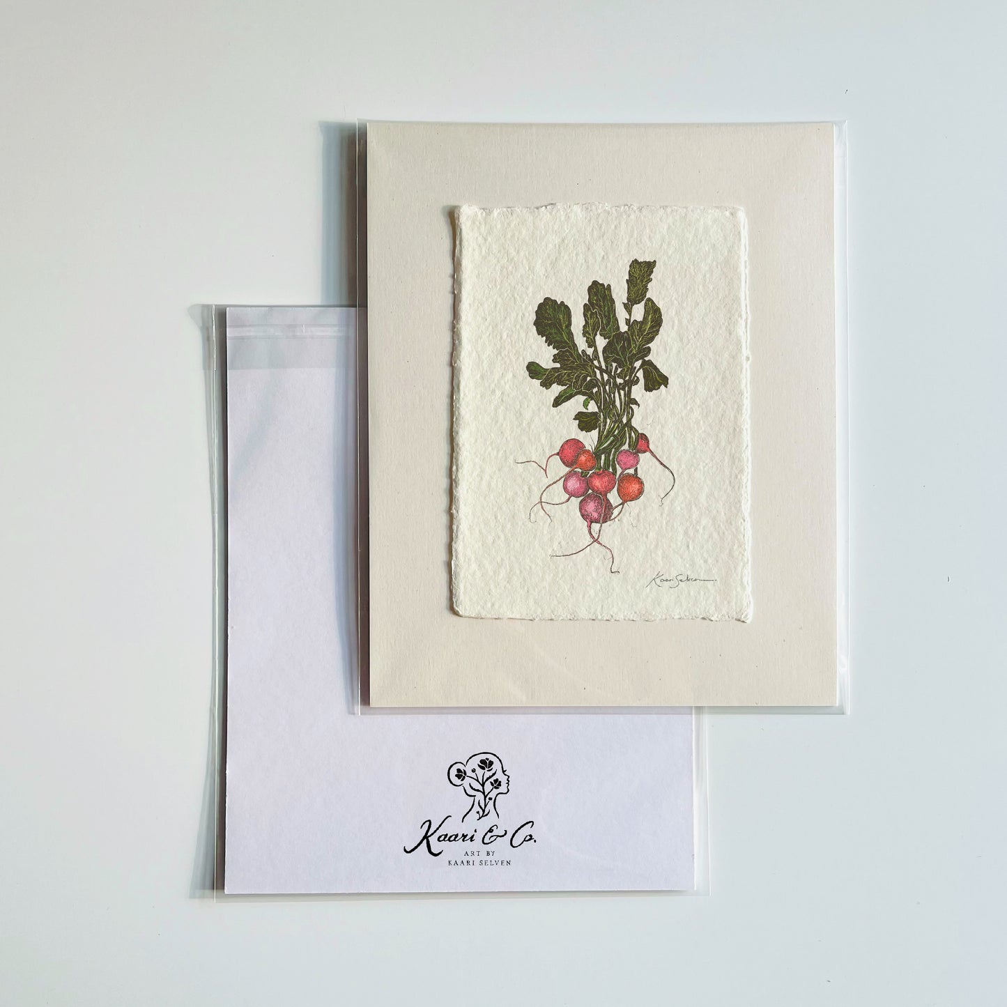Bunch of Radishes Heirloom Art Print