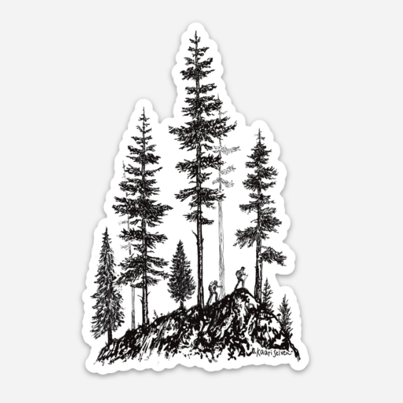 Forest Wandering Vinyl Sticker