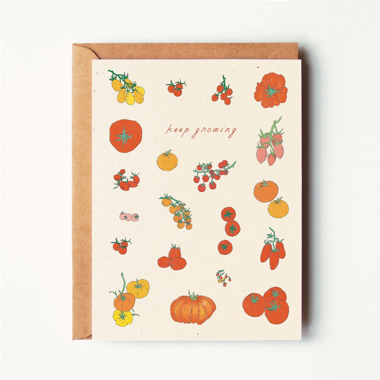 Keep Growing - Tomatoes Greeting Card