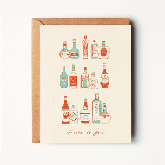 Cheers to You - Congratulations Greeting Card