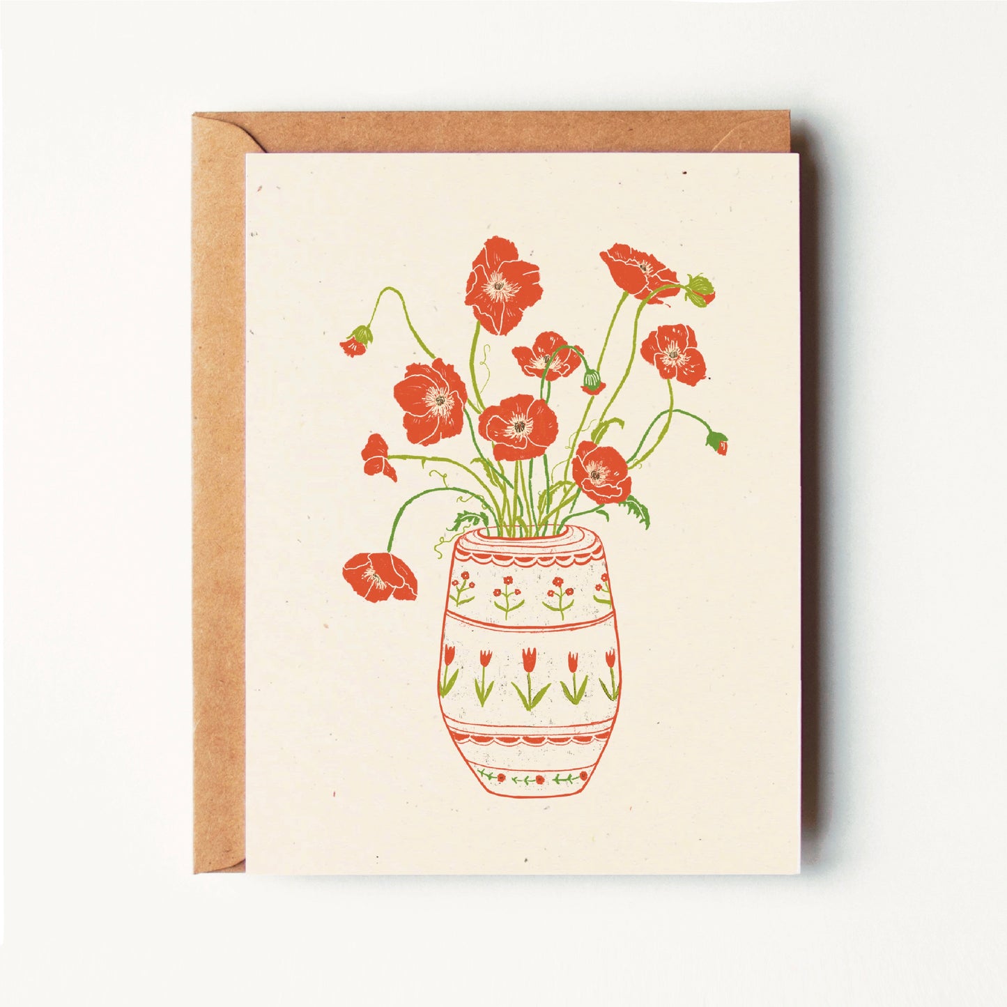 Cottage Floral Vase - Everyday Greeting Card