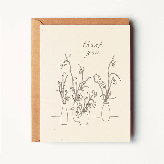 Thank You - Wildflowers - Greeting Card