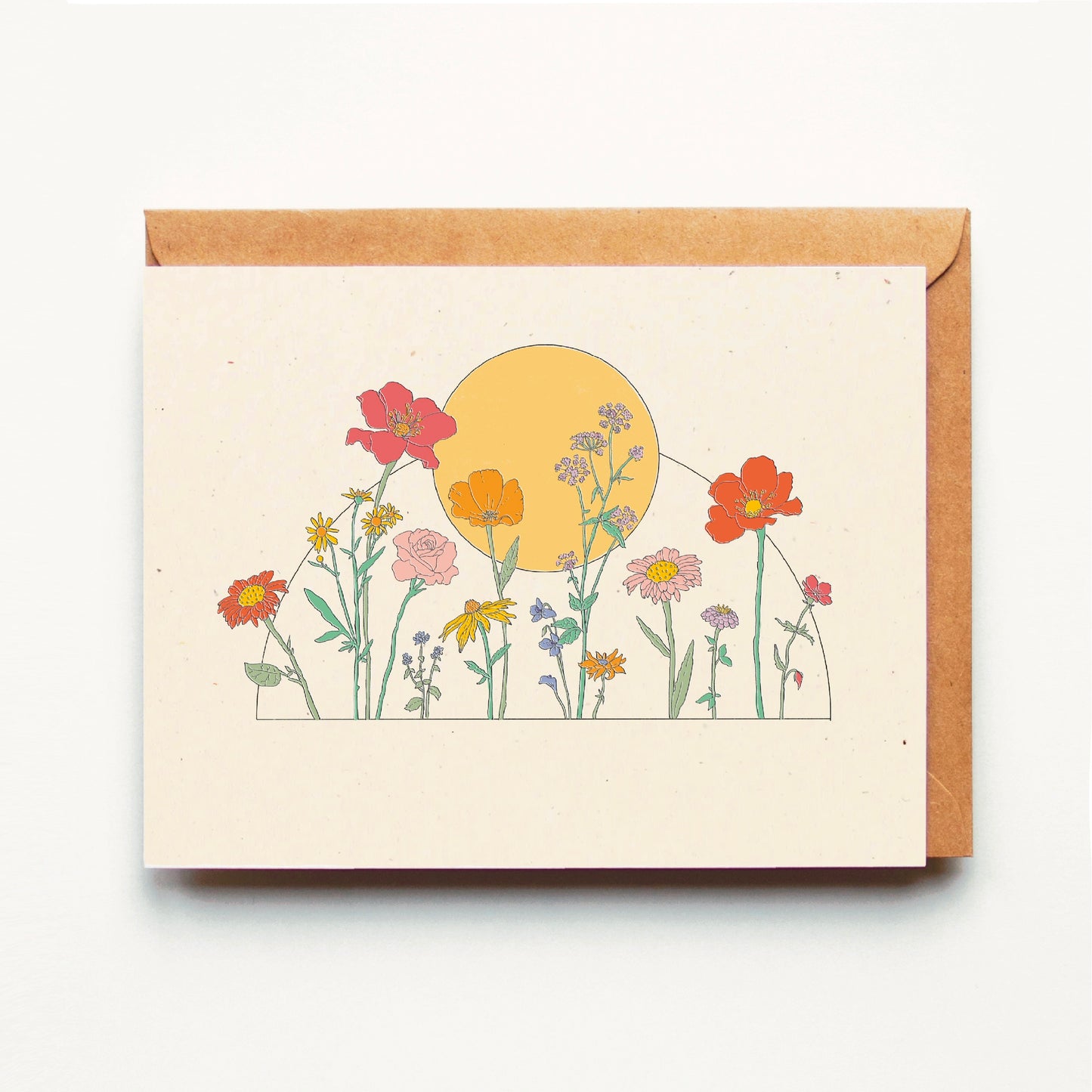 Wildflower Sun - Everday Greeting Card