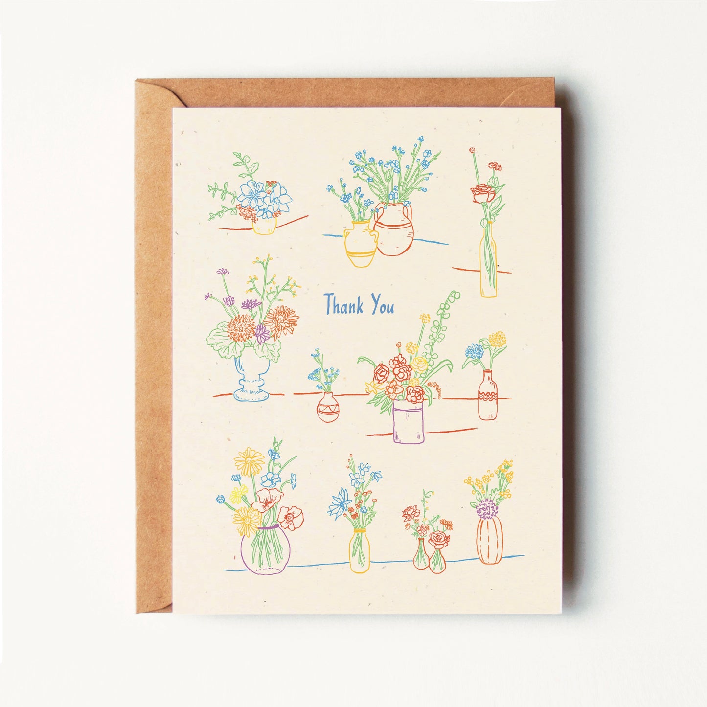 Thank You - A Multitude of Vases - Greeting Card