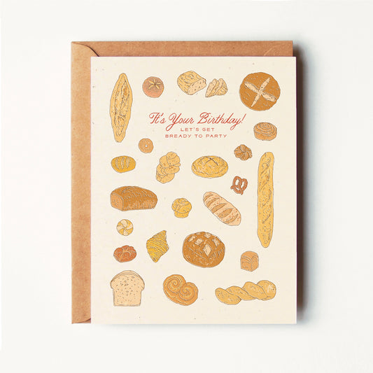 Let's Get Bready to Party - Birthday - Greeting Card