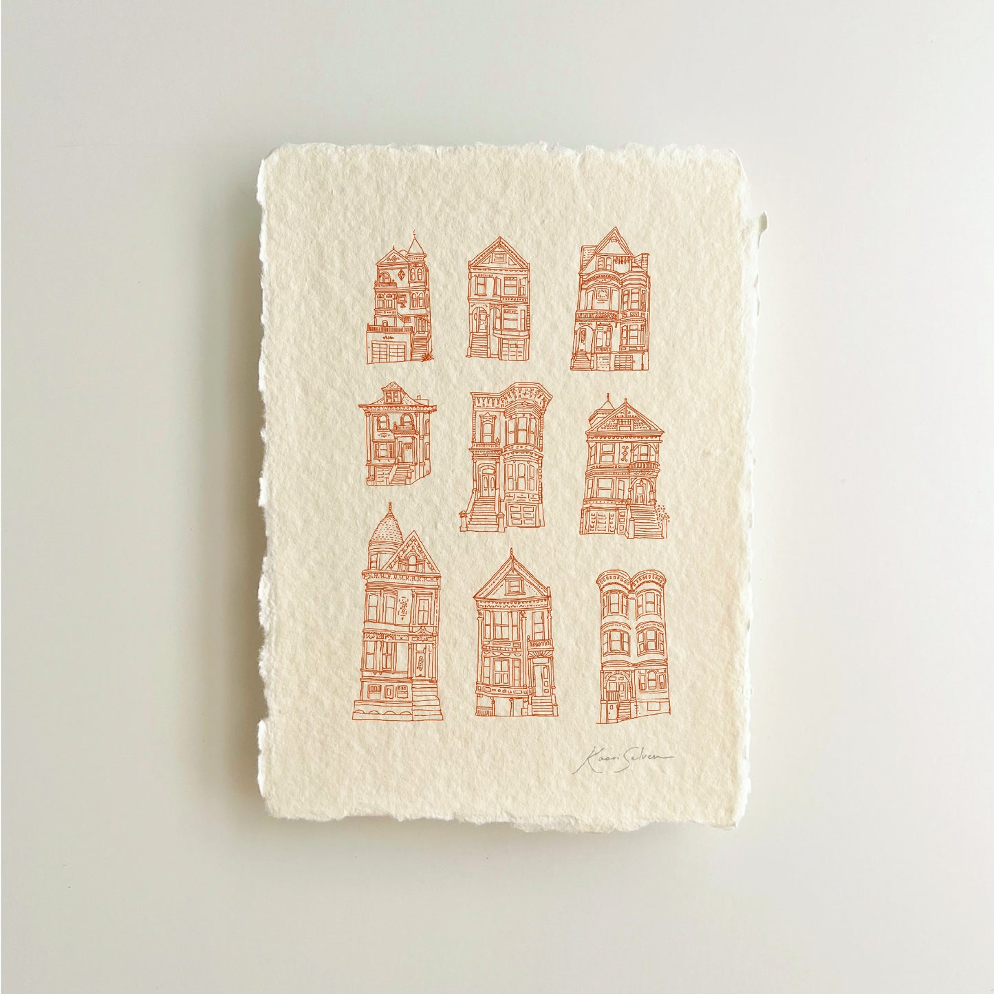 Victorian Houses of San Francisco Heirloom Art Print