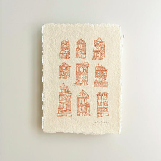 Victorian Houses of San Francisco Heirloom Art Print