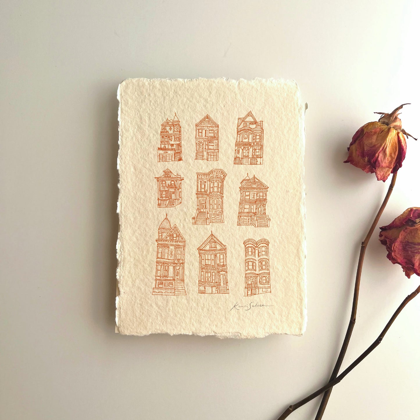 Victorian Houses of San Francisco Heirloom Art Print