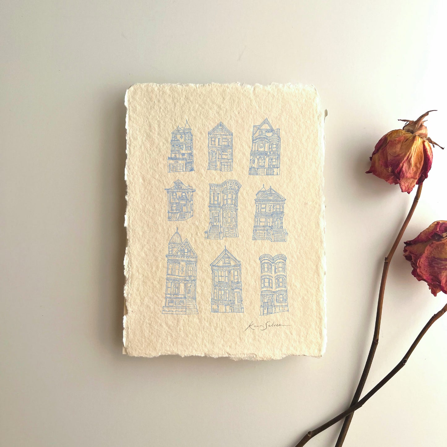 Victorian Houses of San Francisco Heirloom Art Print