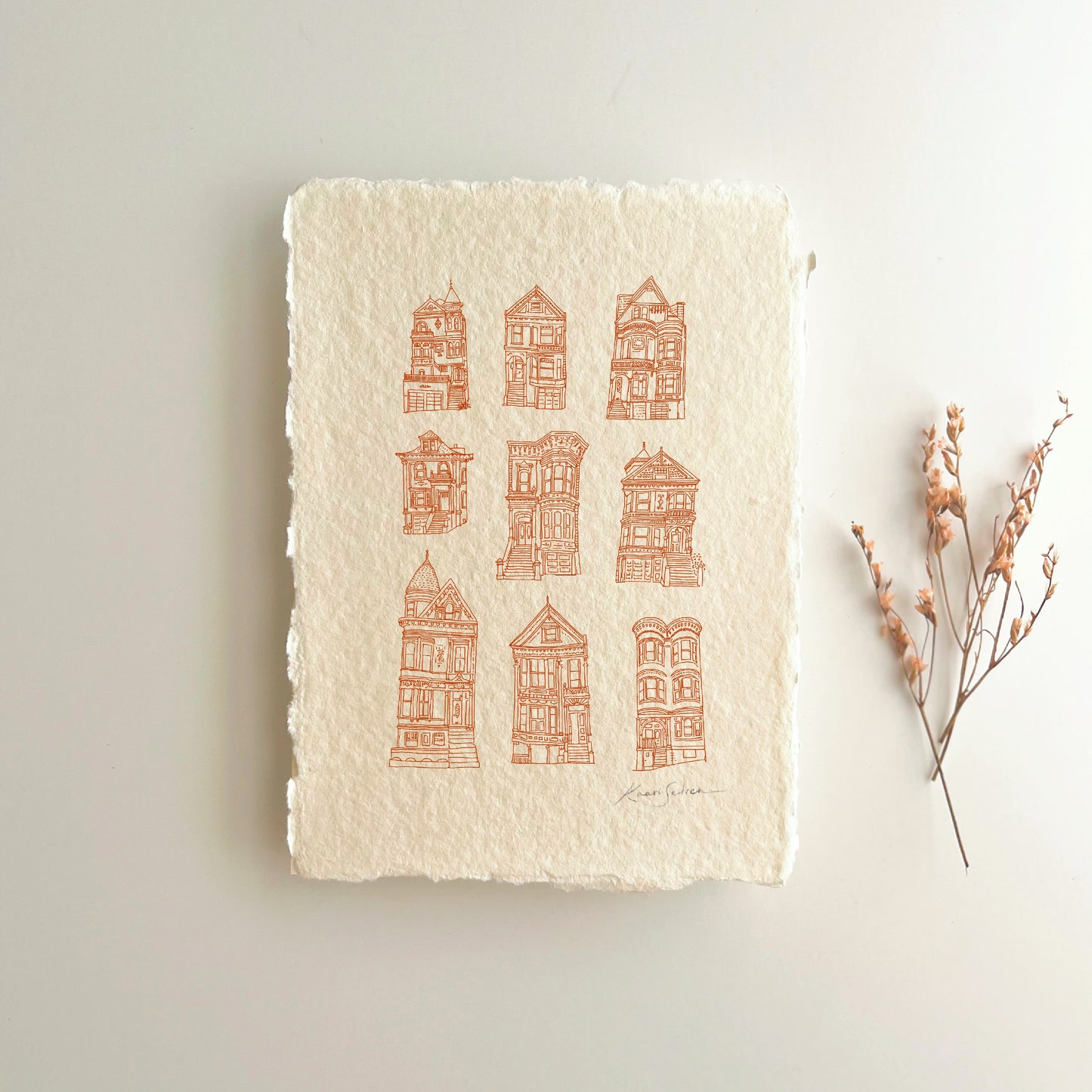 Victorian Houses of San Francisco Heirloom Art Print