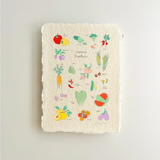 Summer Produce Heirloom Art Print