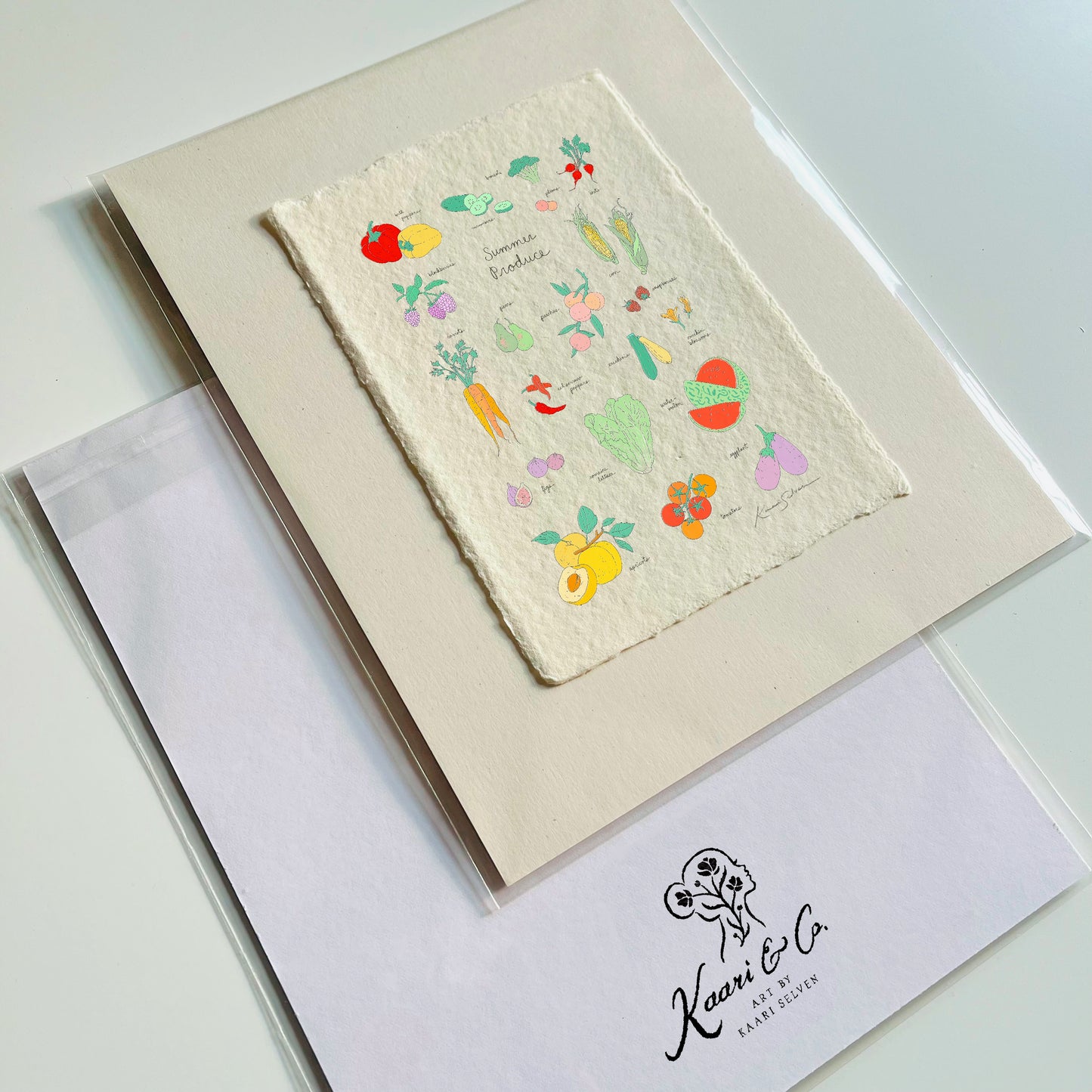 Summer Produce Heirloom Art Print