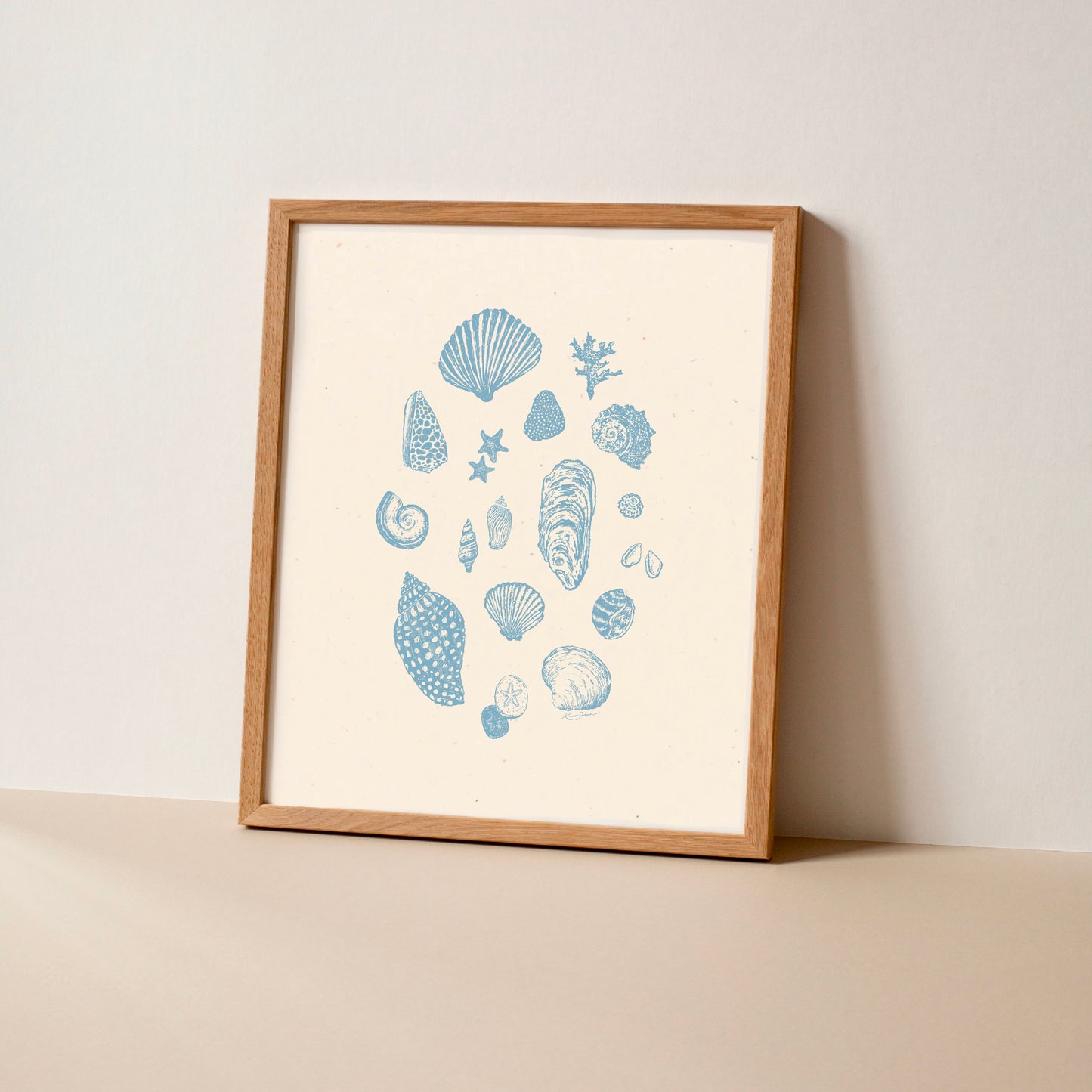 Seashell Sketches II Art Print