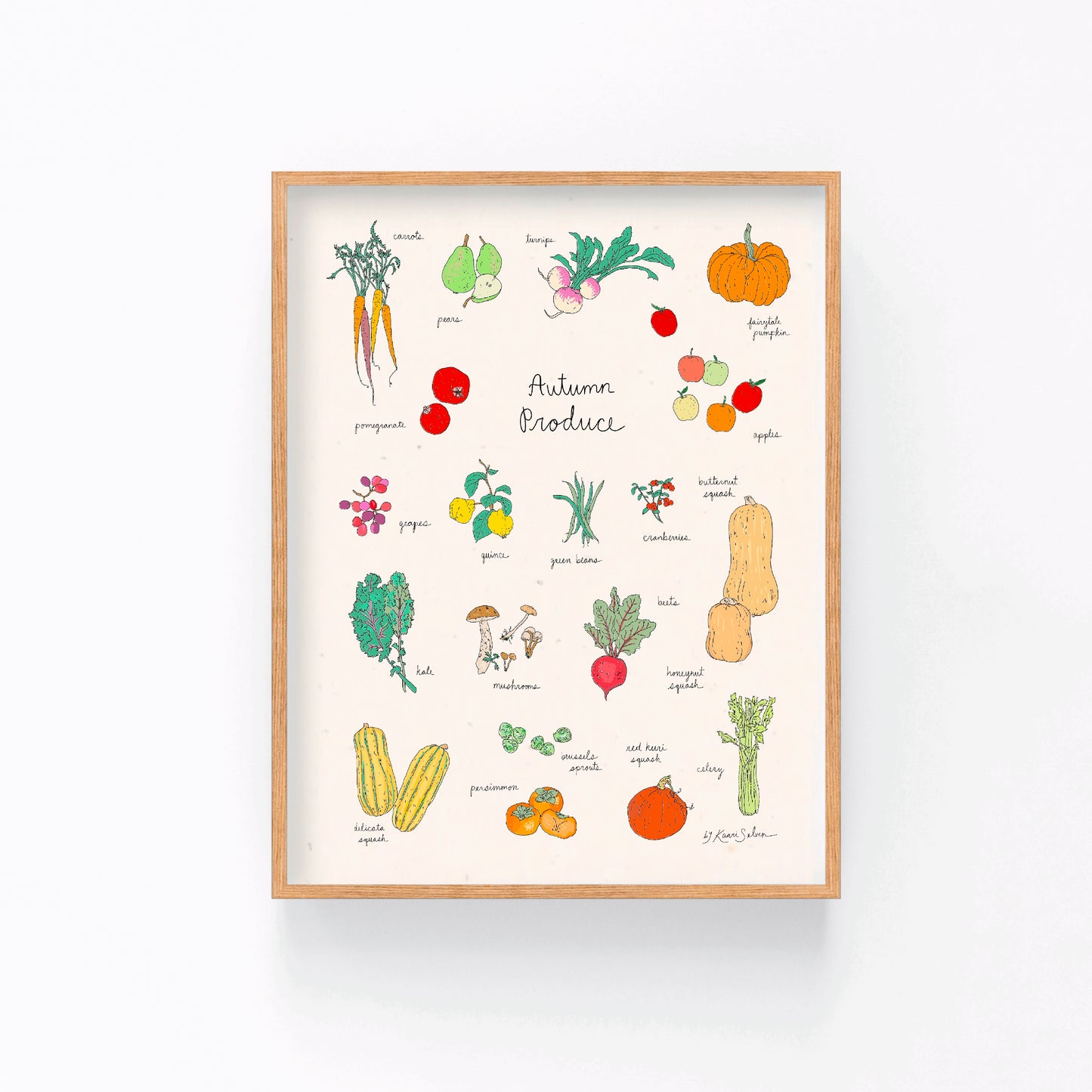 Autumn Produce Art Print