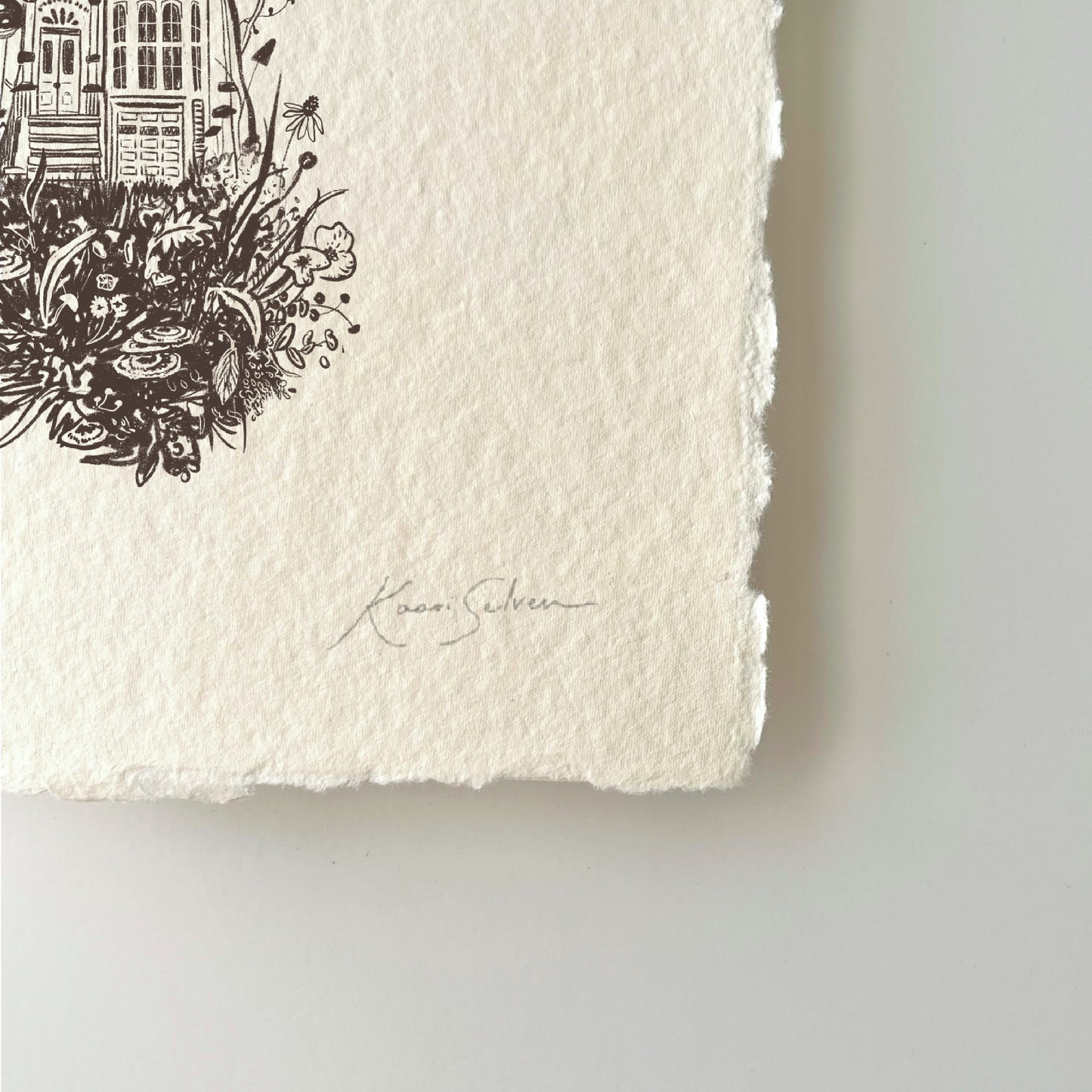 Mushroom House III Heirloom Art Print