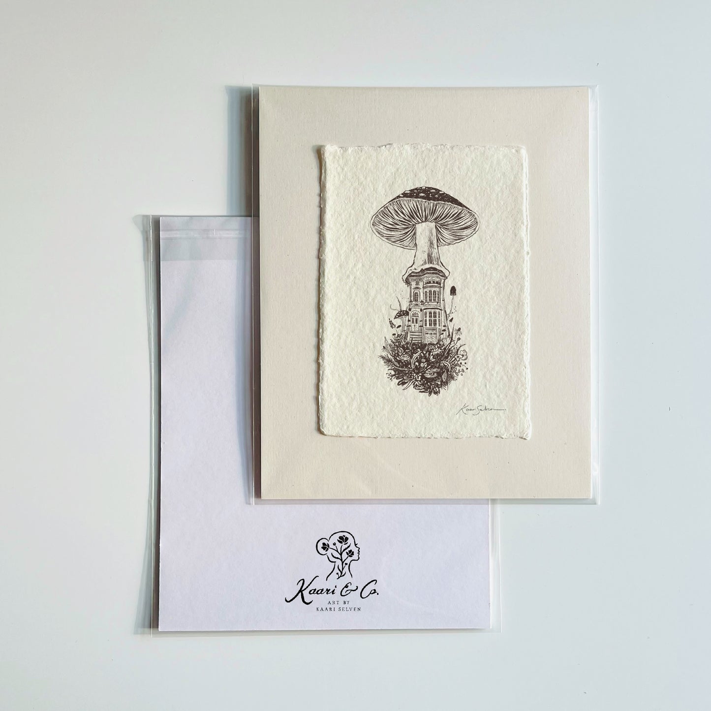 Mushroom House III Heirloom Art Print