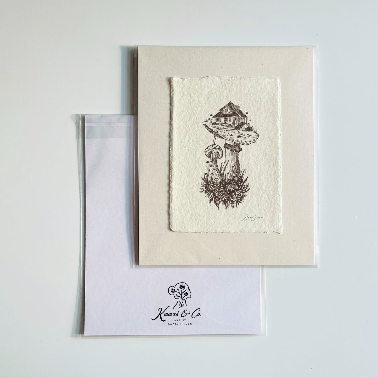 Mushroom House II Heirloom Art Print