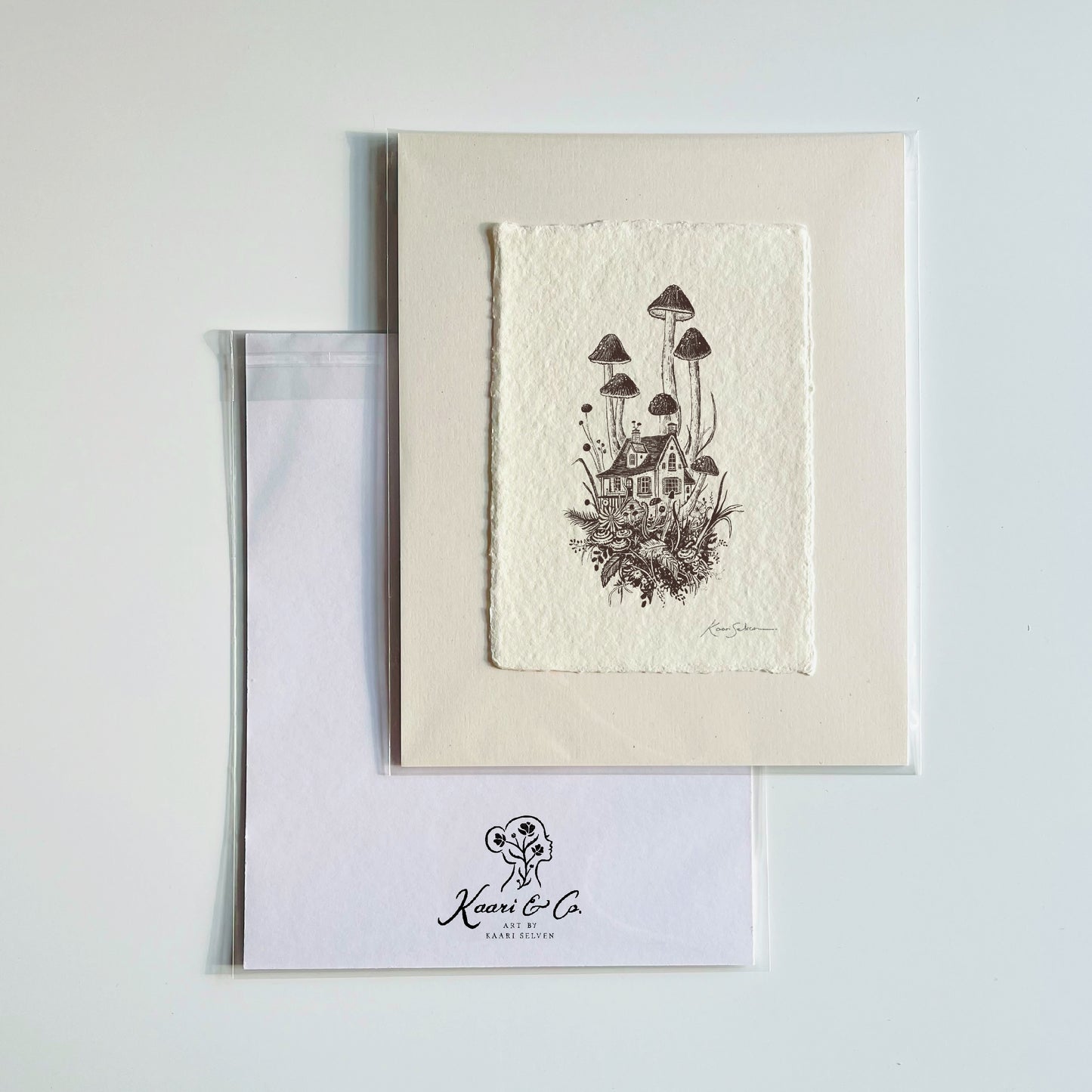 Mushroom House IV Heirloom Art Print