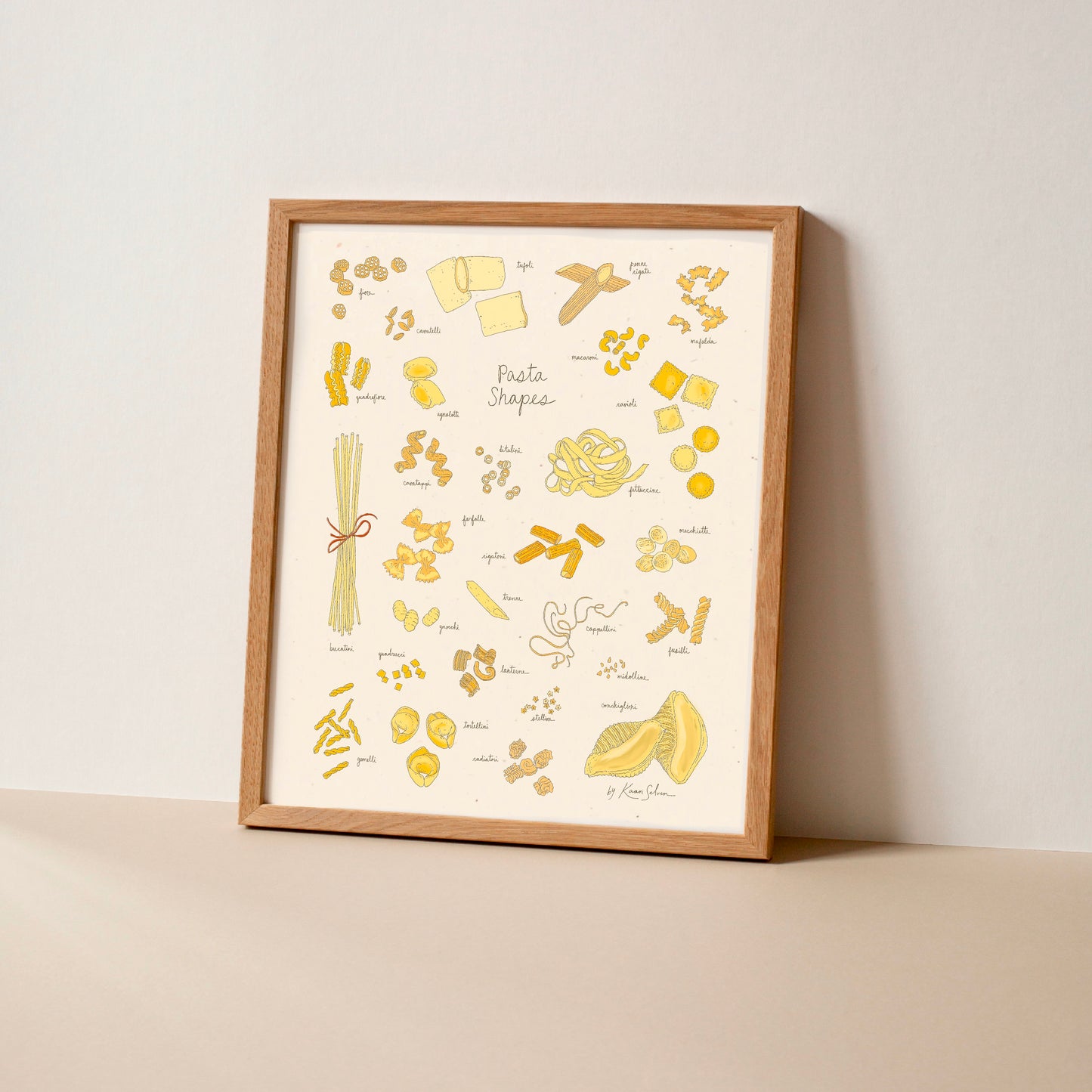 Pasta Shapes Art Print - Open Edition