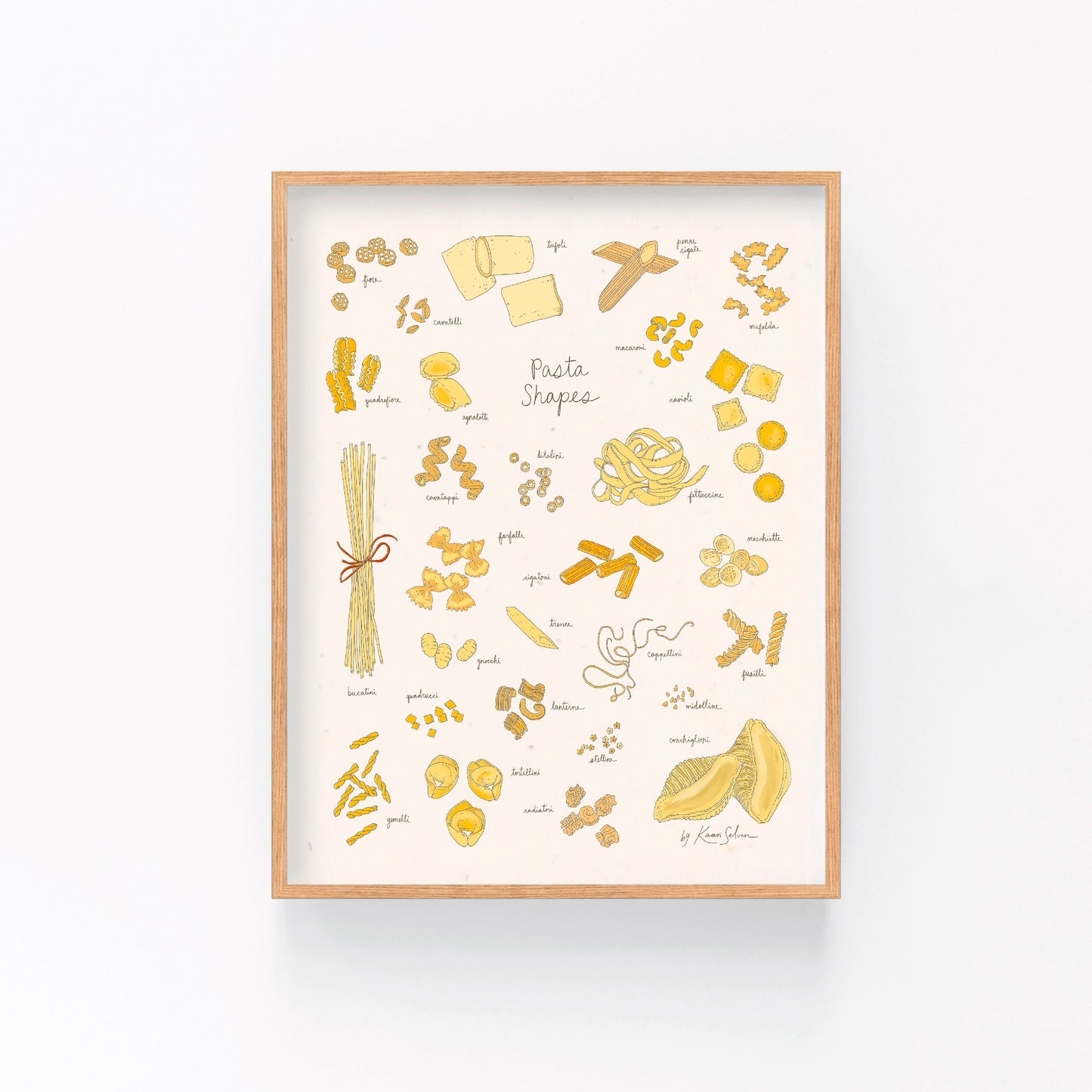 Pasta Shapes Art Print - Open Edition