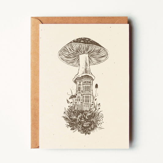 Mushroom House III Greeting Card