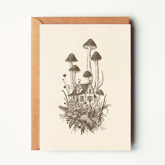 Mushroom House IV Greeting Card