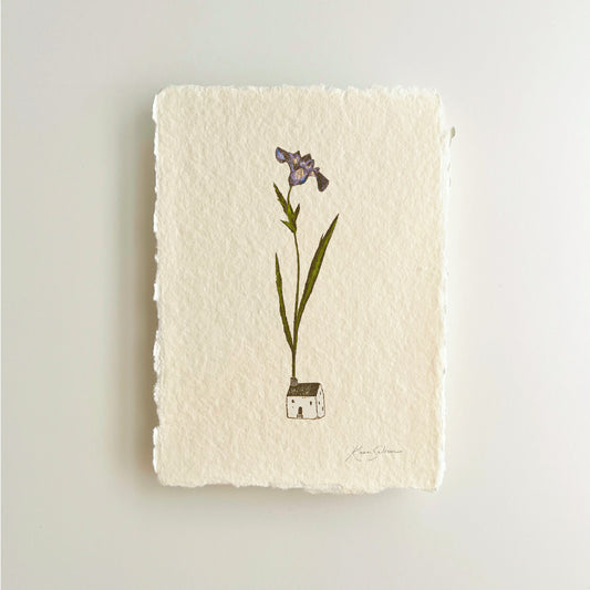 Little House in Bloom I Heirloom Art Print