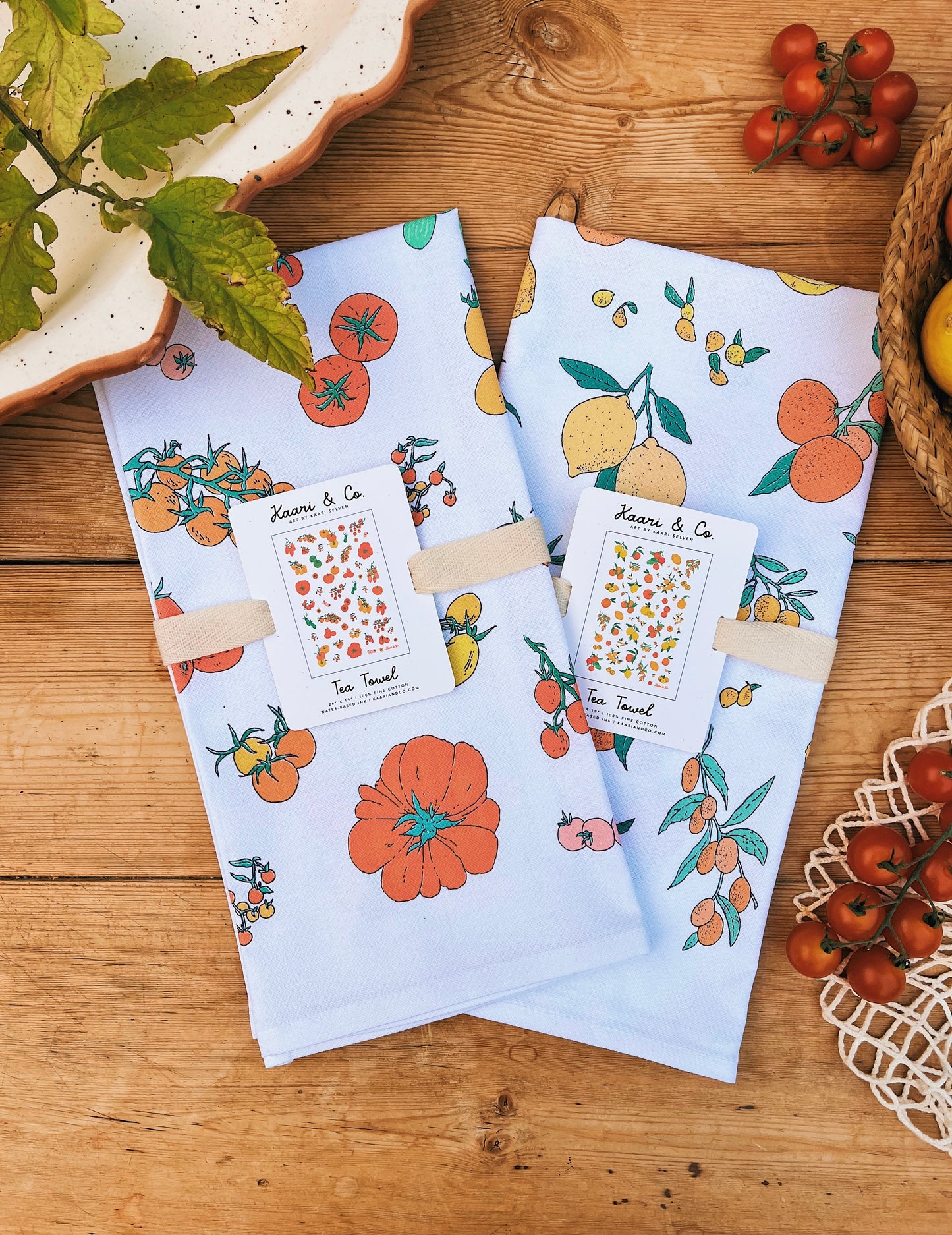 Set of Two Tea Towels