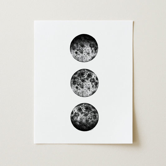 Moon Phases Art Print