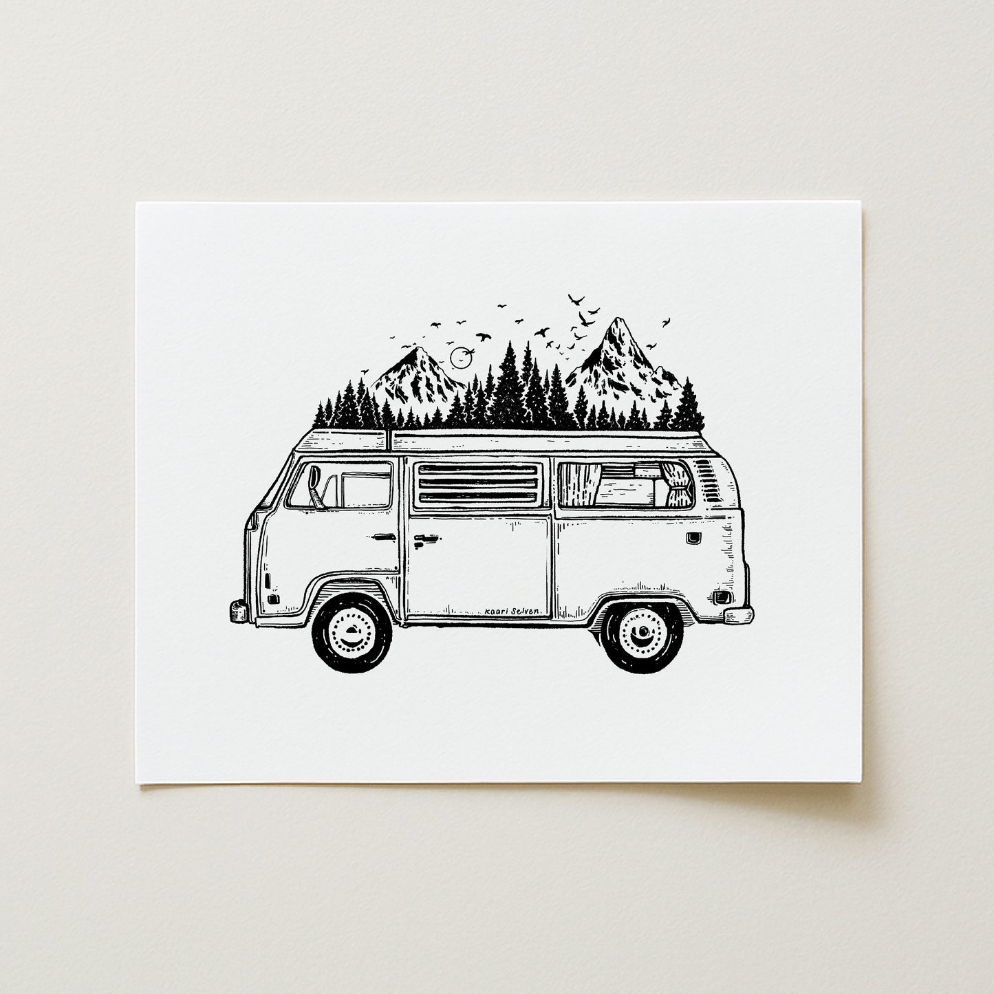 Mountain Van Art Print