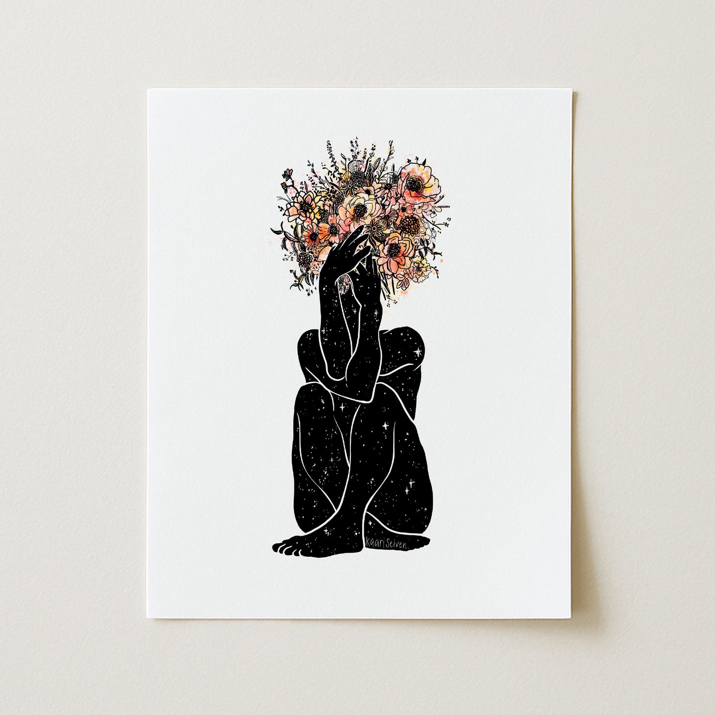 Bouquet Pose Art Print