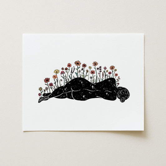 She Grows Art Print