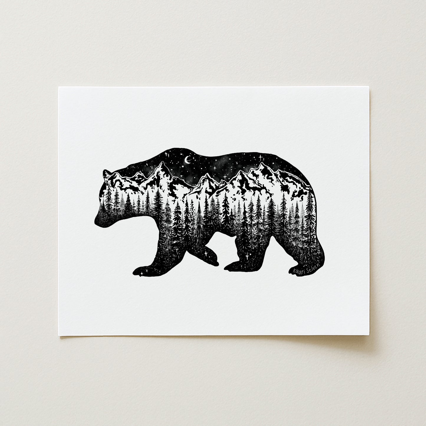 Mountain Bear Art Print