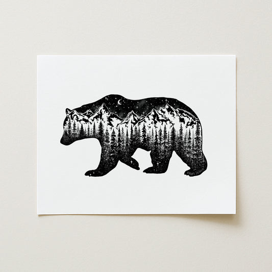 Mountain Bear Art Print