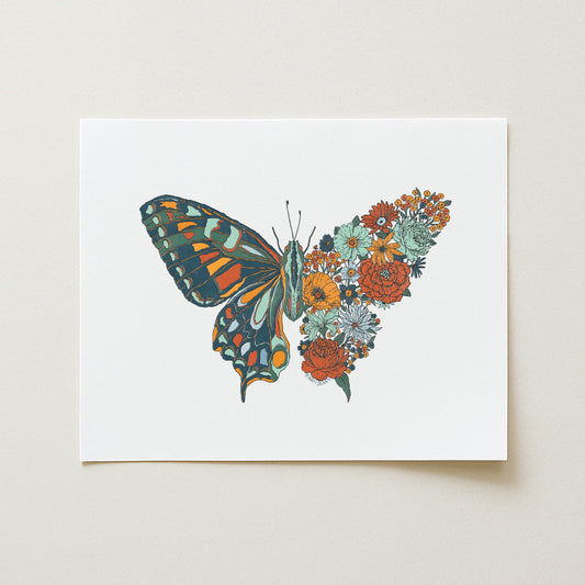 Blooming Butterfly Art Print