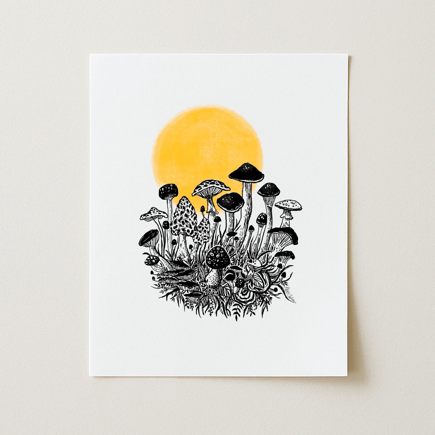 Mushroom Dawn Art Print