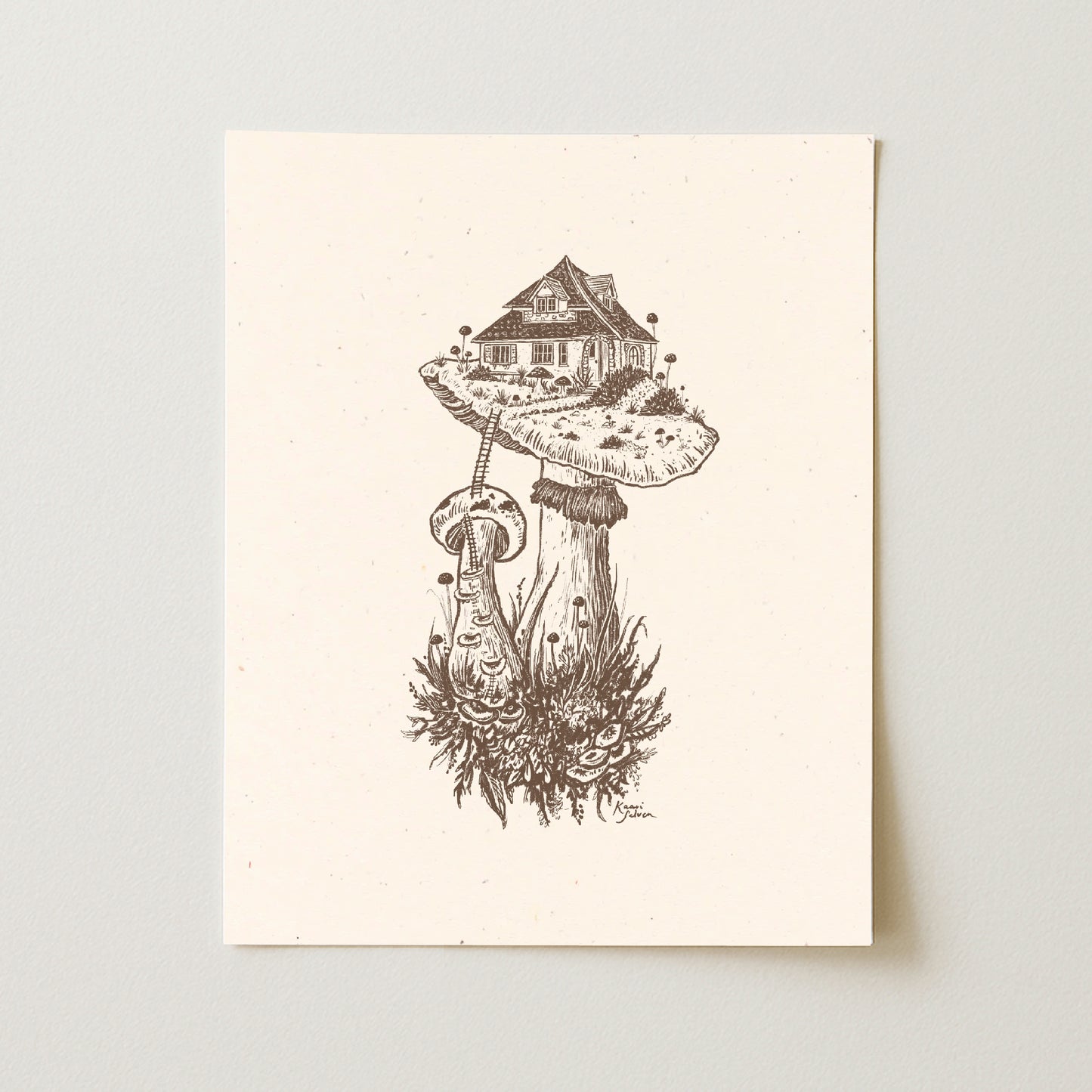 Mushroom House II Art Print - Open Edition