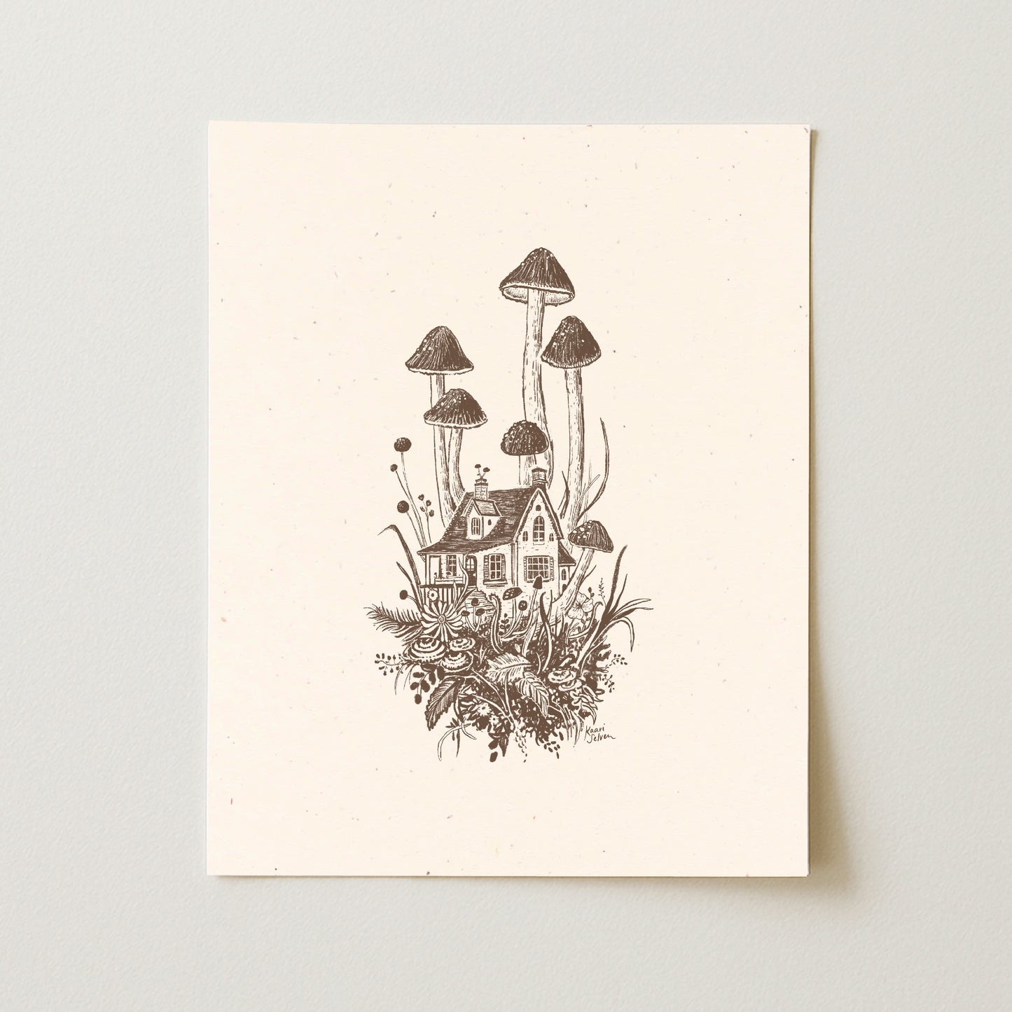Mushroom House IV Art Print