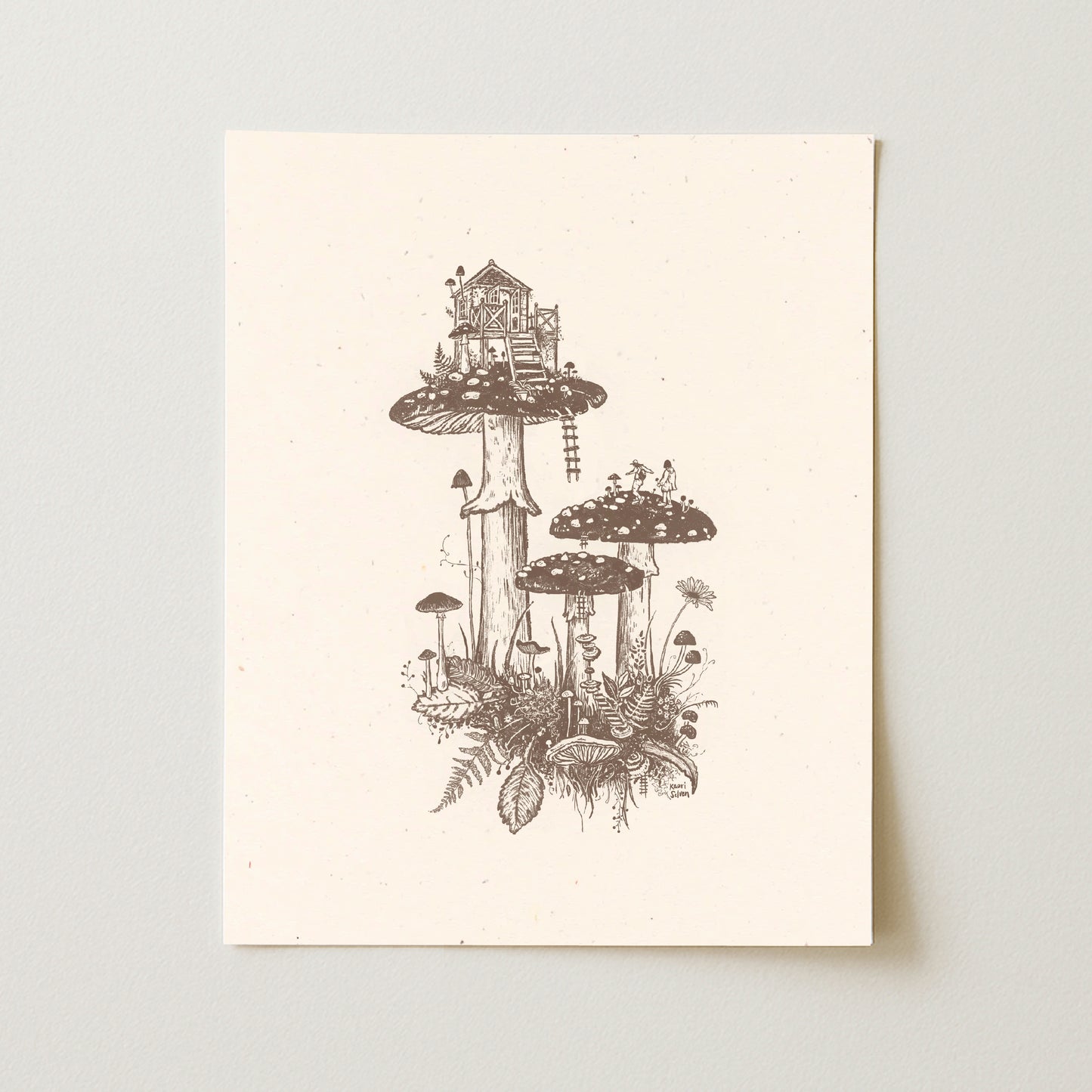 Mushroom House V Art Print - Open Edition