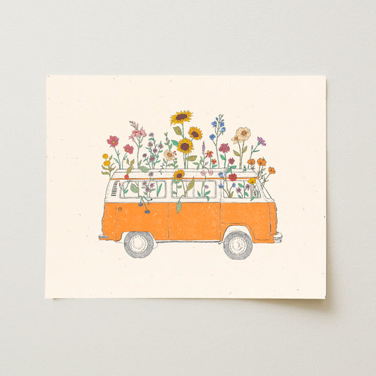 Flowering Van Art Print