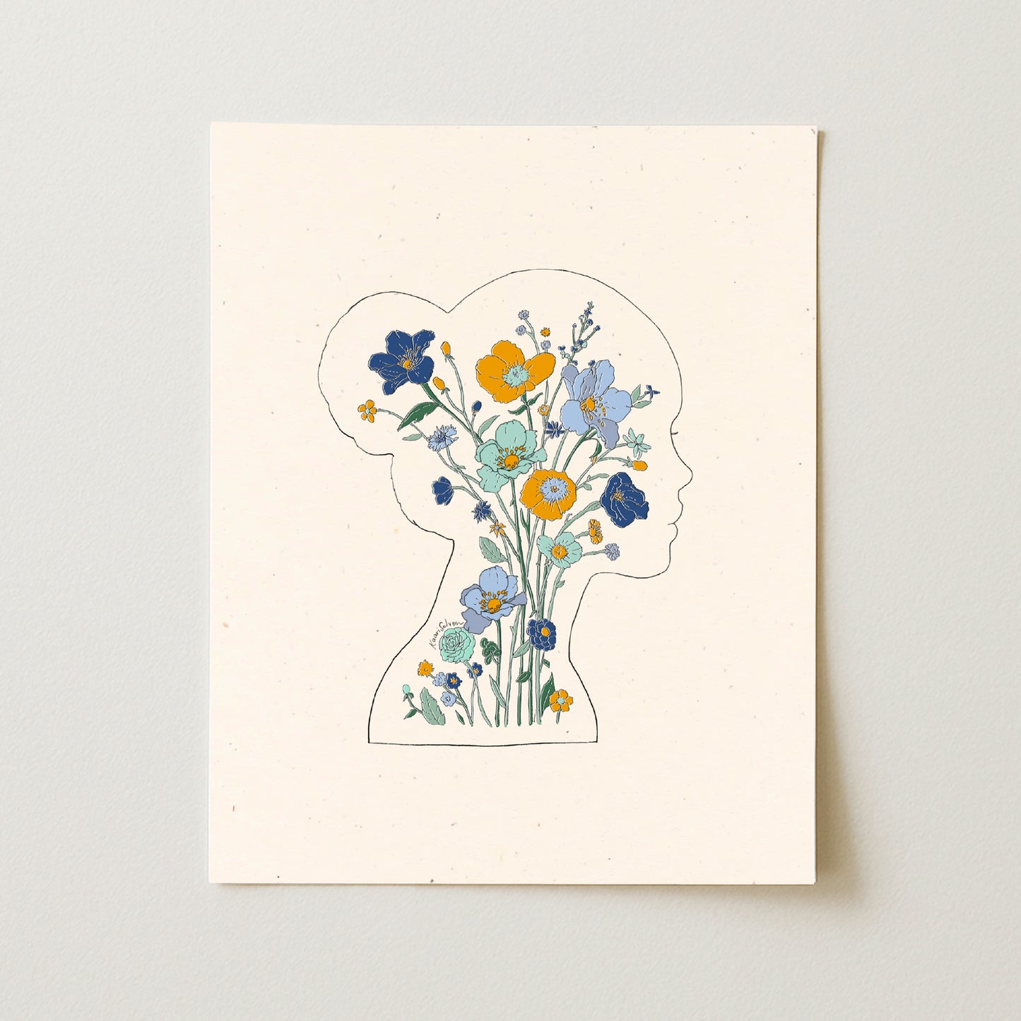 Mindful Bloom Art Print